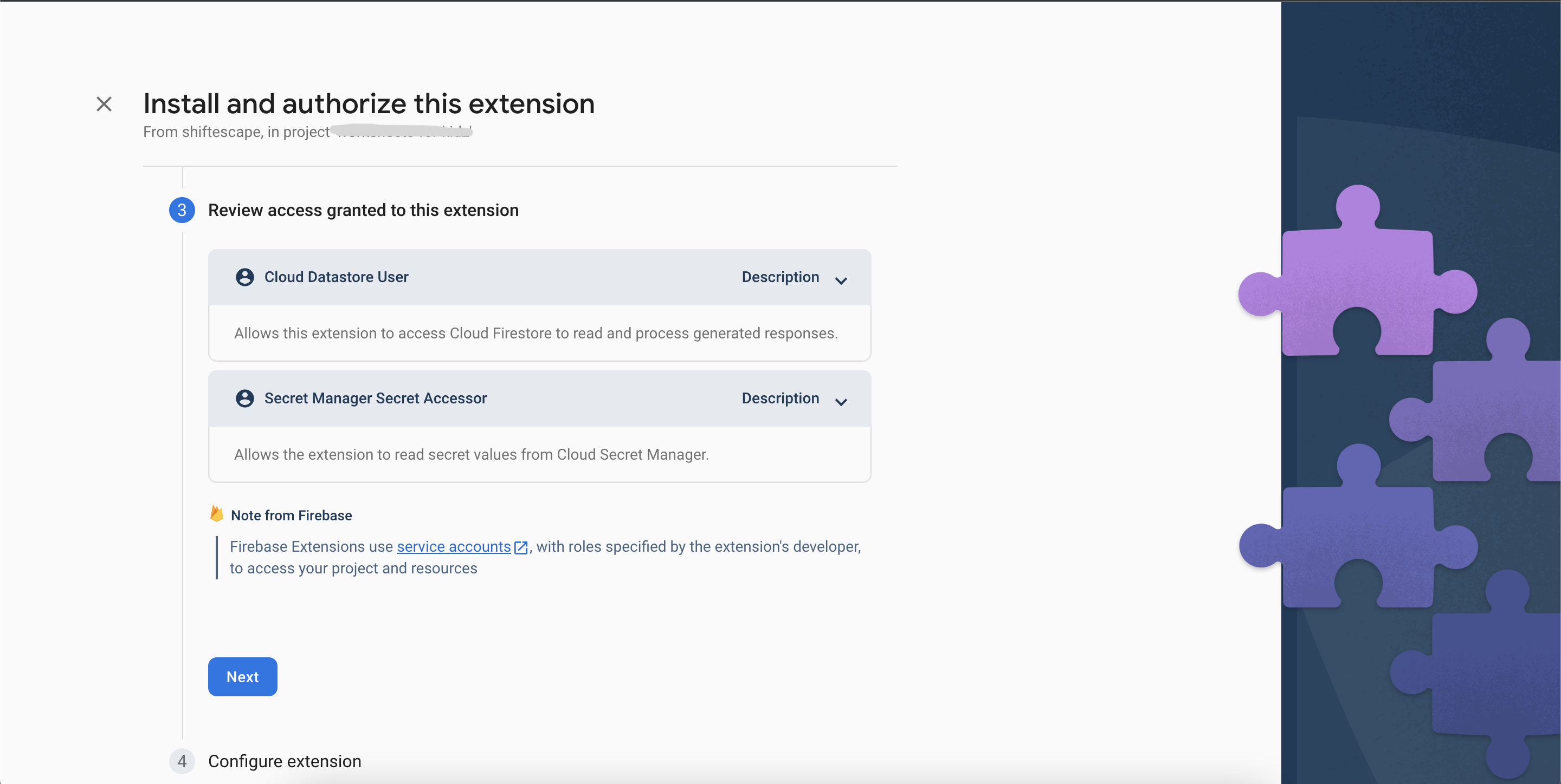 ChatGPT extension permissions