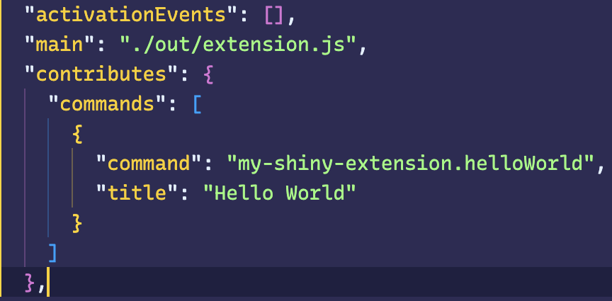 package.json fields
