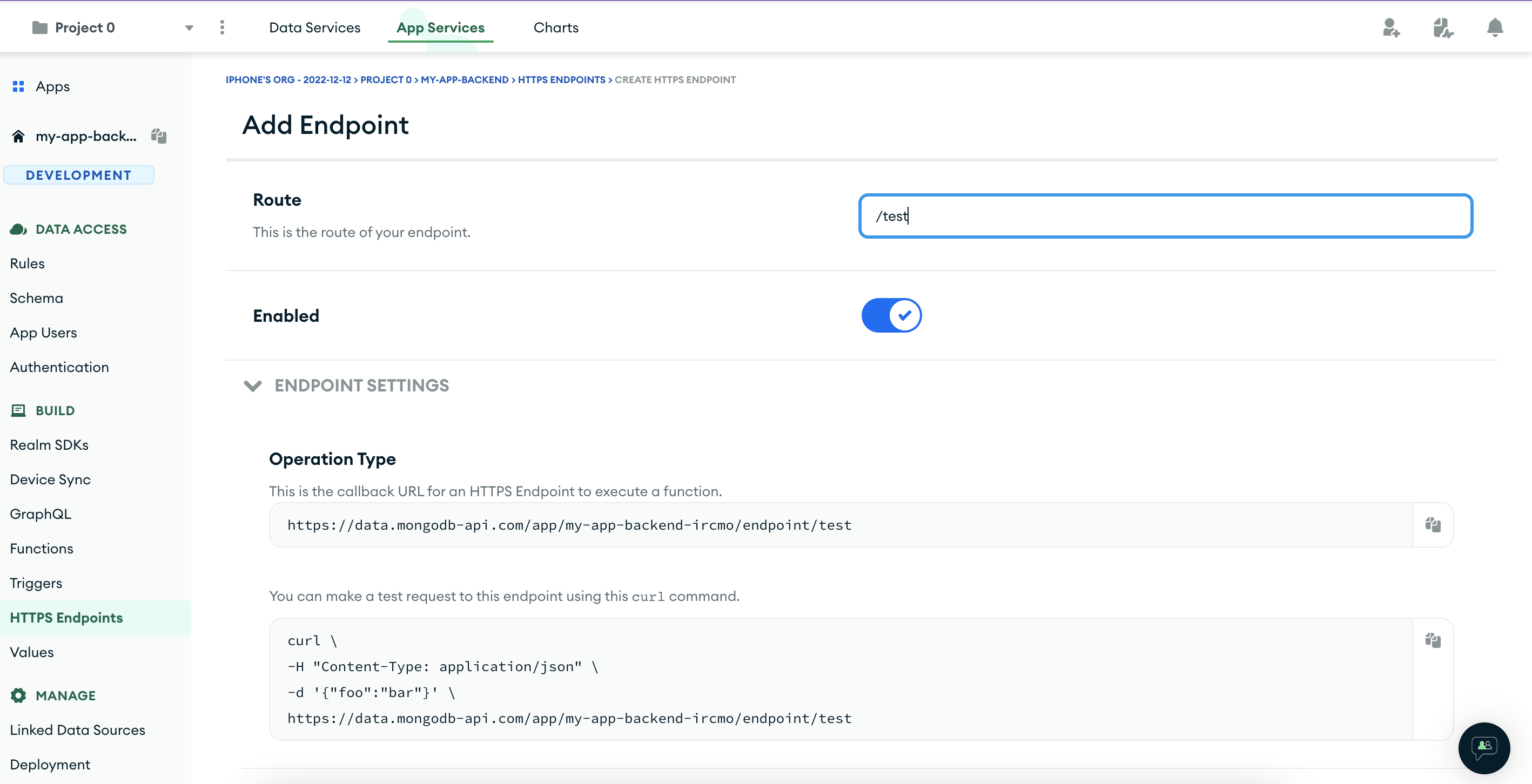 Creating an HTTPS endpoint - 1