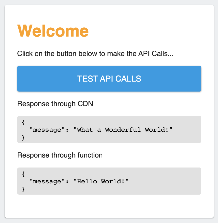 api call output