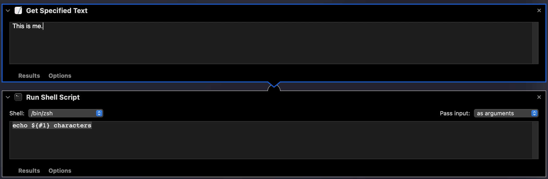 Adding the "Get Specified Text" action